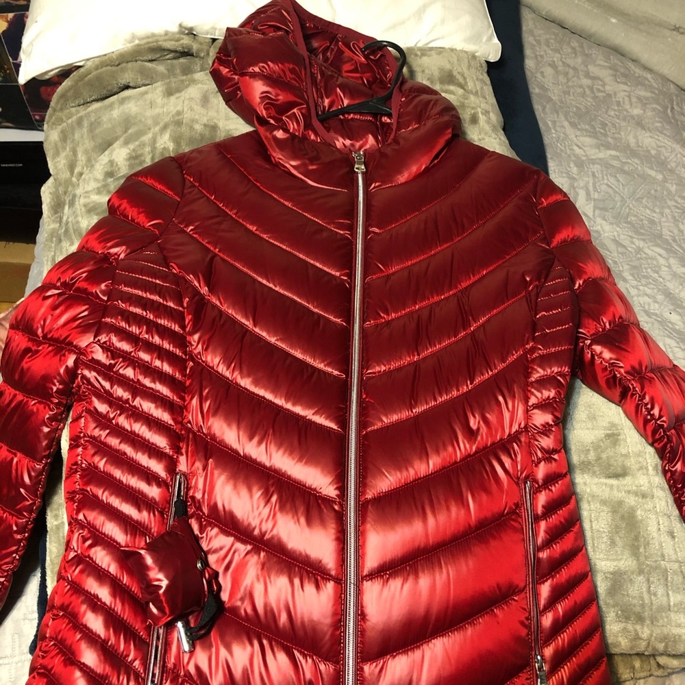 NWT Red Calvin Klein puffer